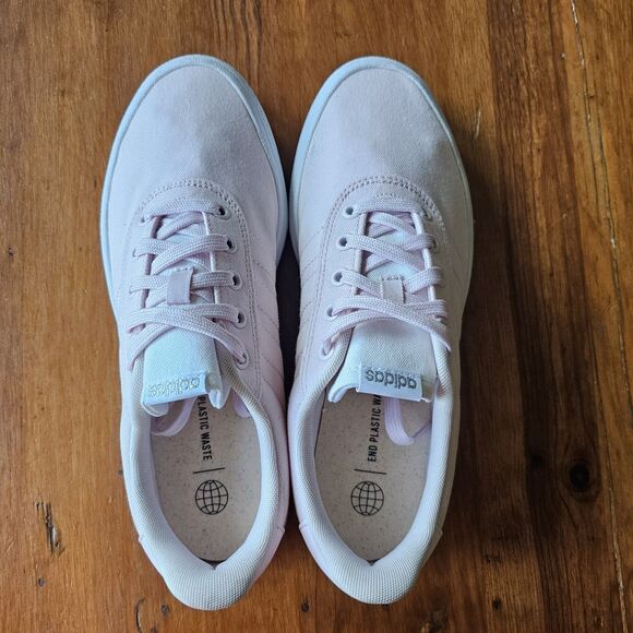 adidas Women's Vulc Raid3r Skate Shoe Sneakers Pink/White Size 9.5 - Picture 3 of 8